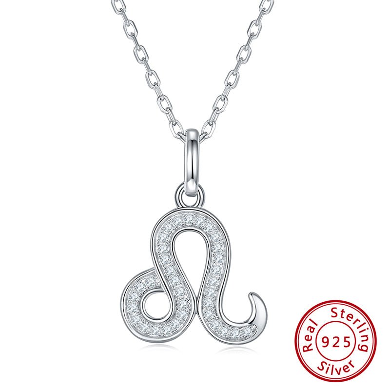 Astrological Signs Silver Diamond Necklace - Beyond The Veils