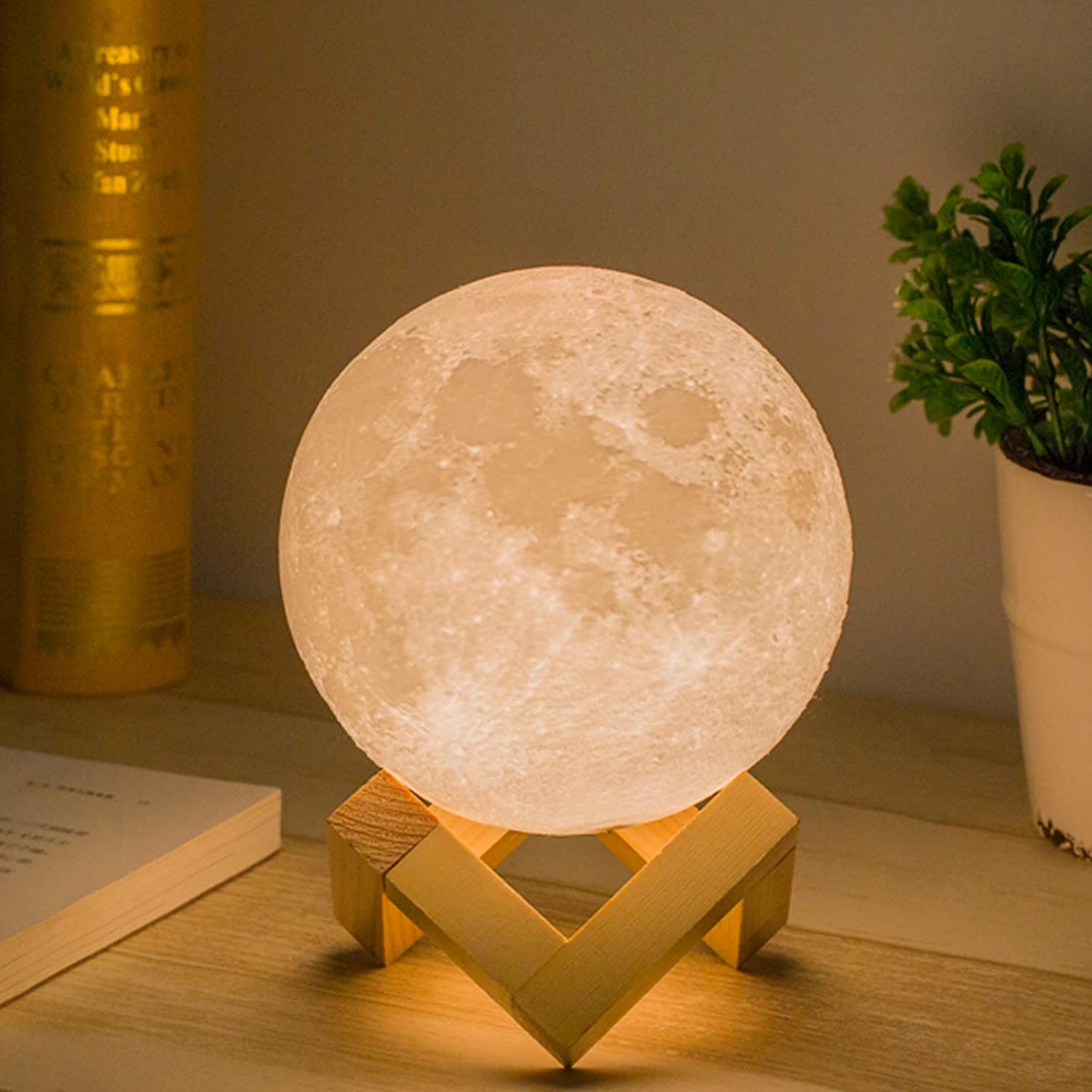 Cool Mist Humidifiers Aroma Oil Diffuser Mini 3D Moon Lamp - Beyond The Veils