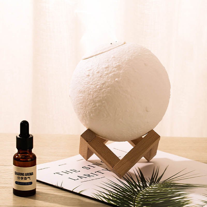 Cool Mist Humidifiers Aroma Oil Diffuser Mini 3D Moon Lamp - Beyond The Veils