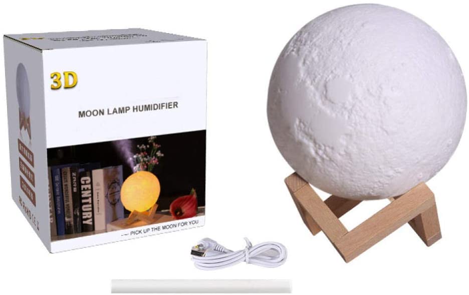 Cool Mist Humidifiers Aroma Oil Diffuser Mini 3D Moon Lamp - Beyond The Veils