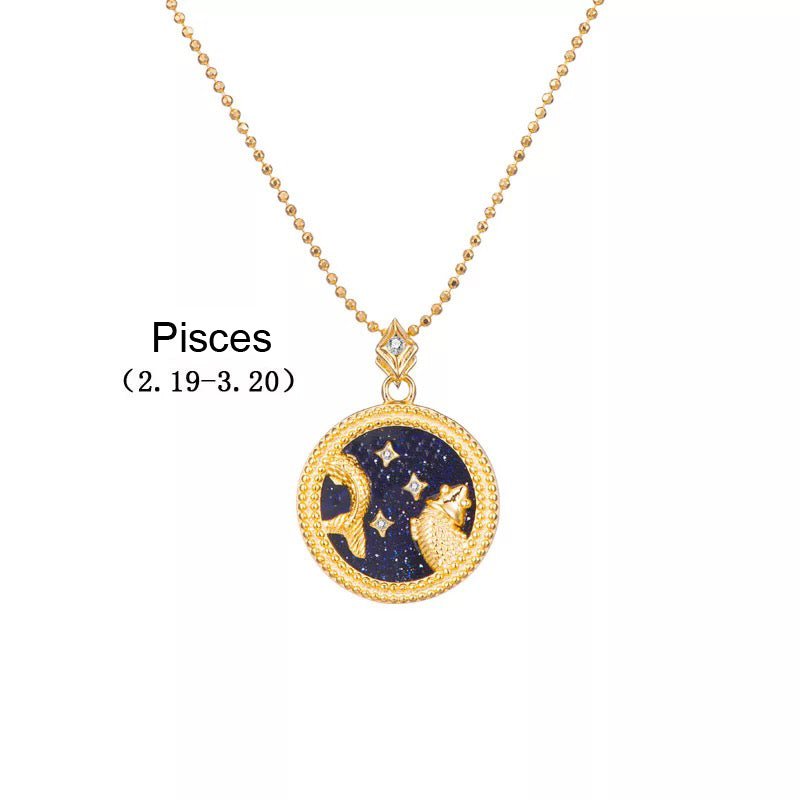 Crystal Shell Zodiac Sign Pendant - Beyond The Veils