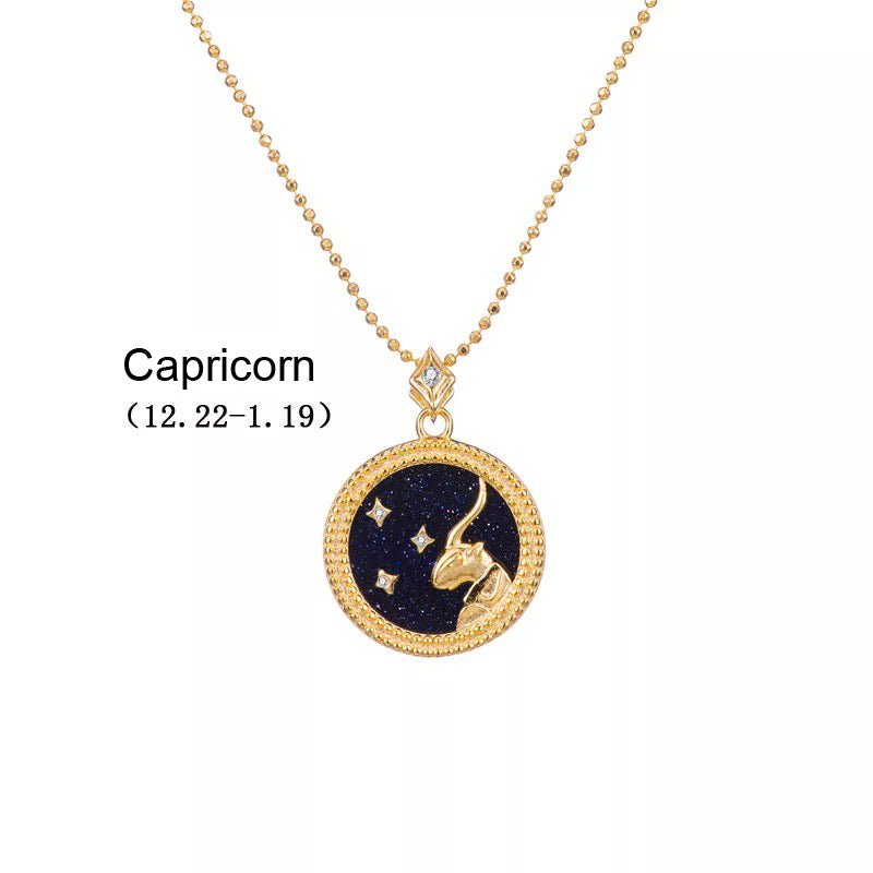 Crystal Shell Zodiac Sign Pendant - Beyond The Veils