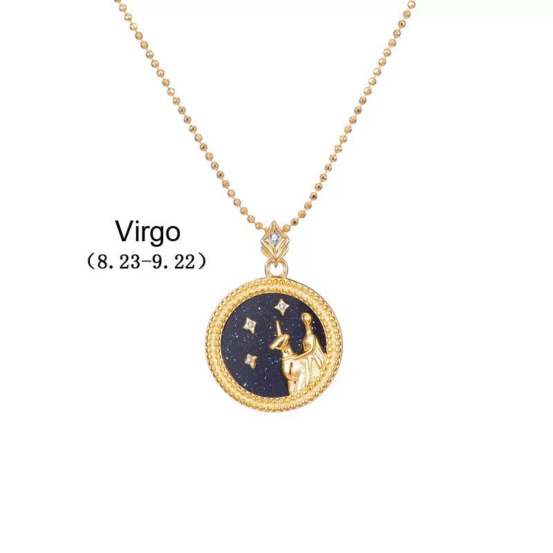 Crystal Shell Zodiac Sign Pendant - Beyond The Veils