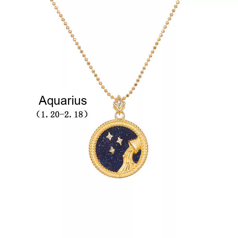 Crystal Shell Zodiac Sign Pendant - Beyond The Veils