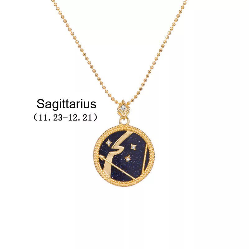 Crystal Shell Zodiac Sign Pendant - Beyond The Veils