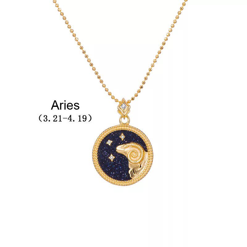 Crystal Shell Zodiac Sign Pendant - Beyond The Veils