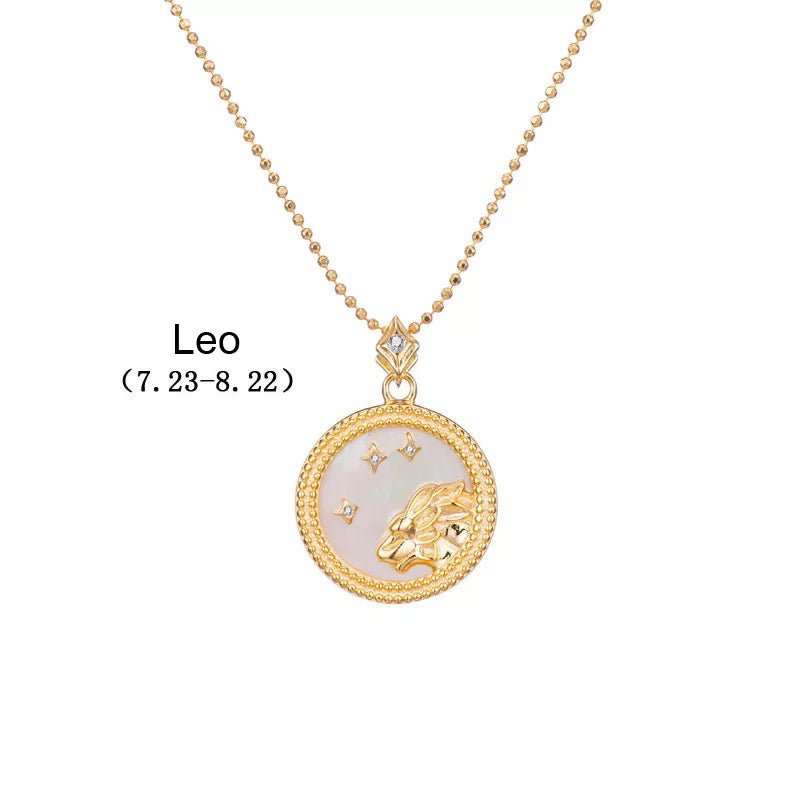 Crystal Shell Zodiac Sign Pendant - Beyond The Veils