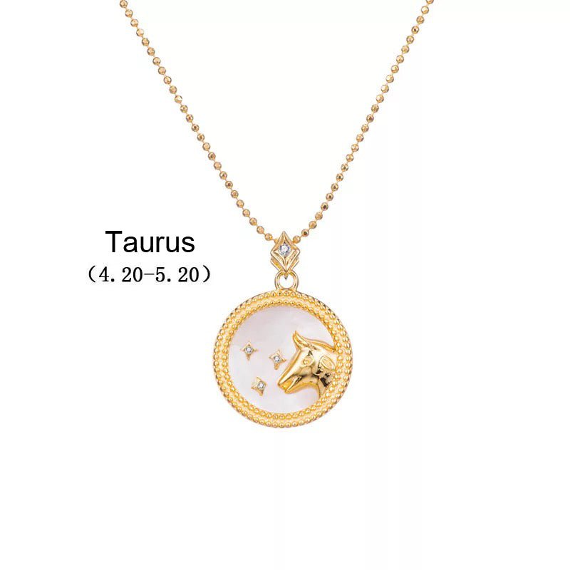 Crystal Shell Zodiac Sign Pendant - Beyond The Veils