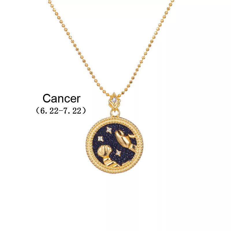 Crystal Shell Zodiac Sign Pendant - Beyond The Veils
