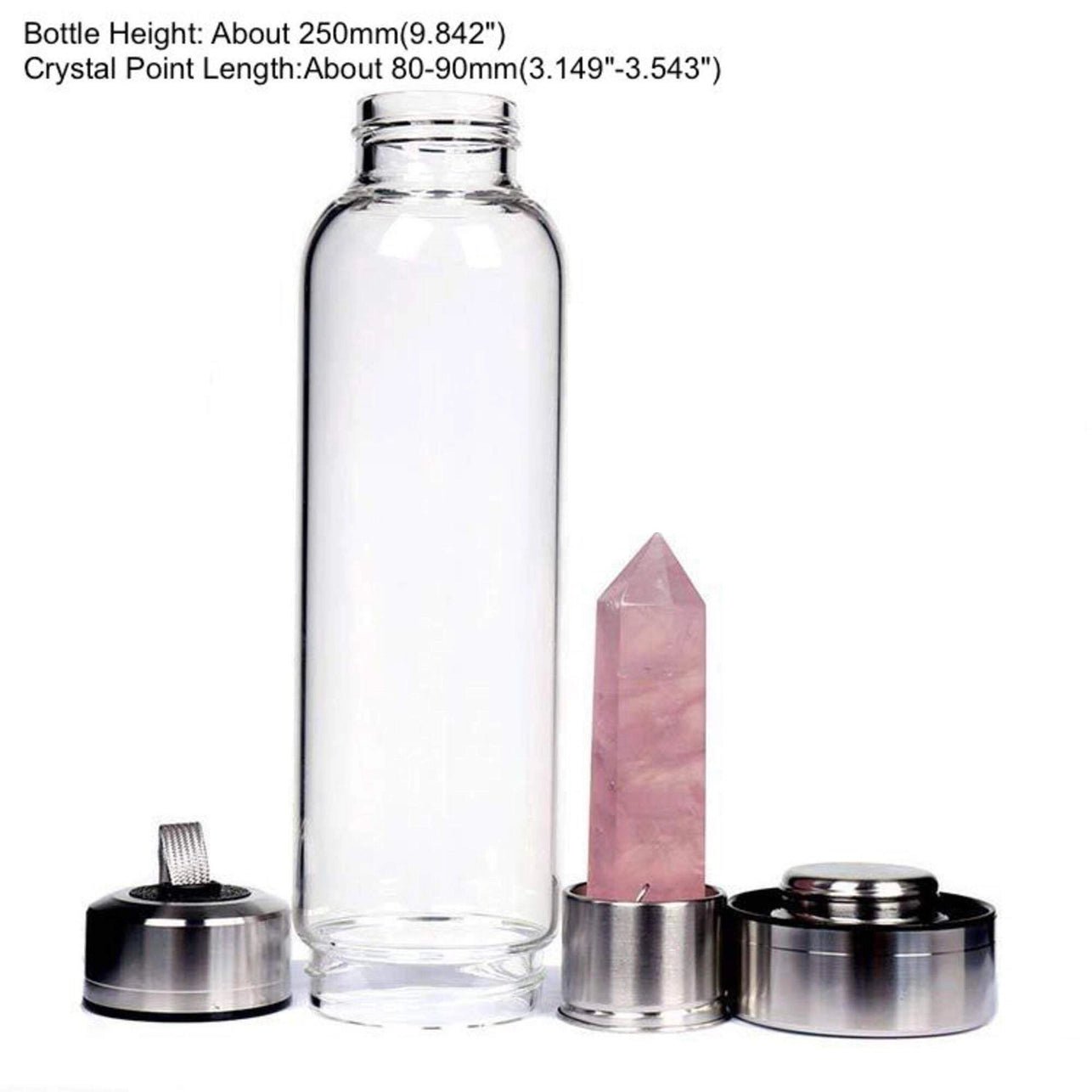 Crystal Water Bottle (6 Colours) - Beyond The Veils