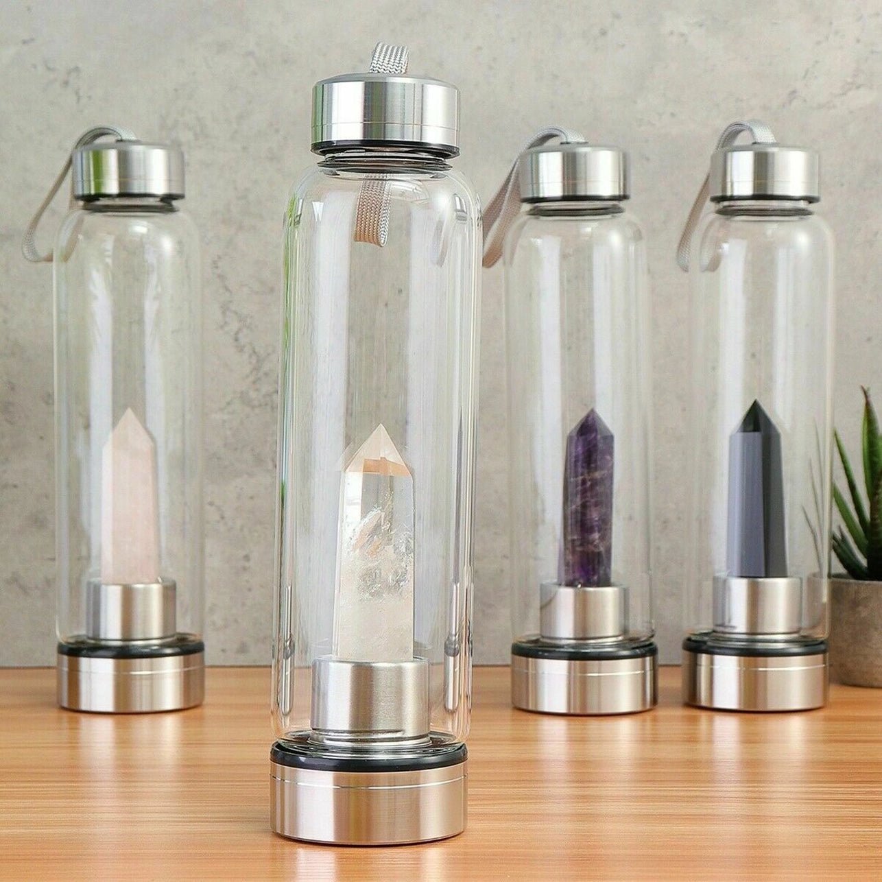 Crystal Water Bottle (6 Colours) - Beyond The Veils