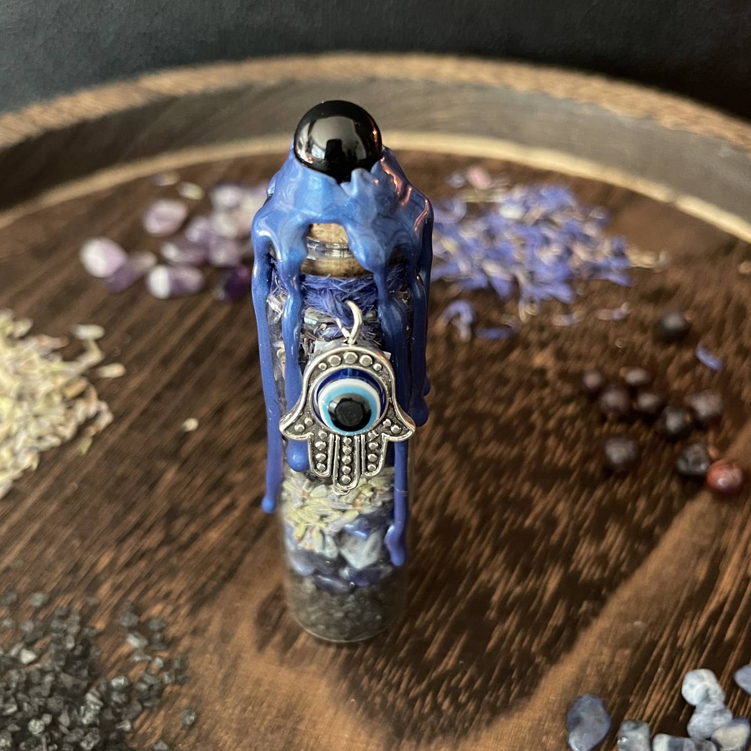 Evil Eye Protection Spell Jar, Nazar Spell Bottle - Beyond The Veils