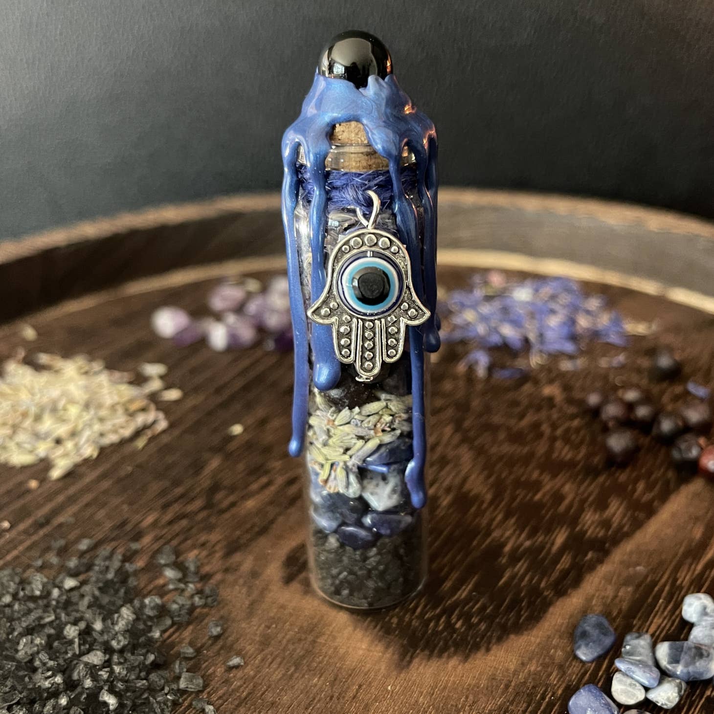 Evil Eye Protection Spell Jar, Nazar Spell Bottle - Beyond The Veils