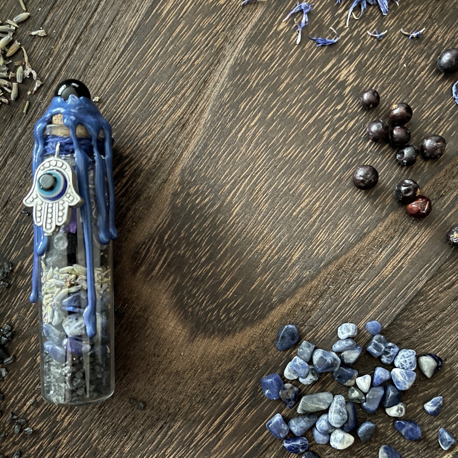 Evil Eye Protection Spell Jar, Nazar Spell Bottle - Beyond The Veils