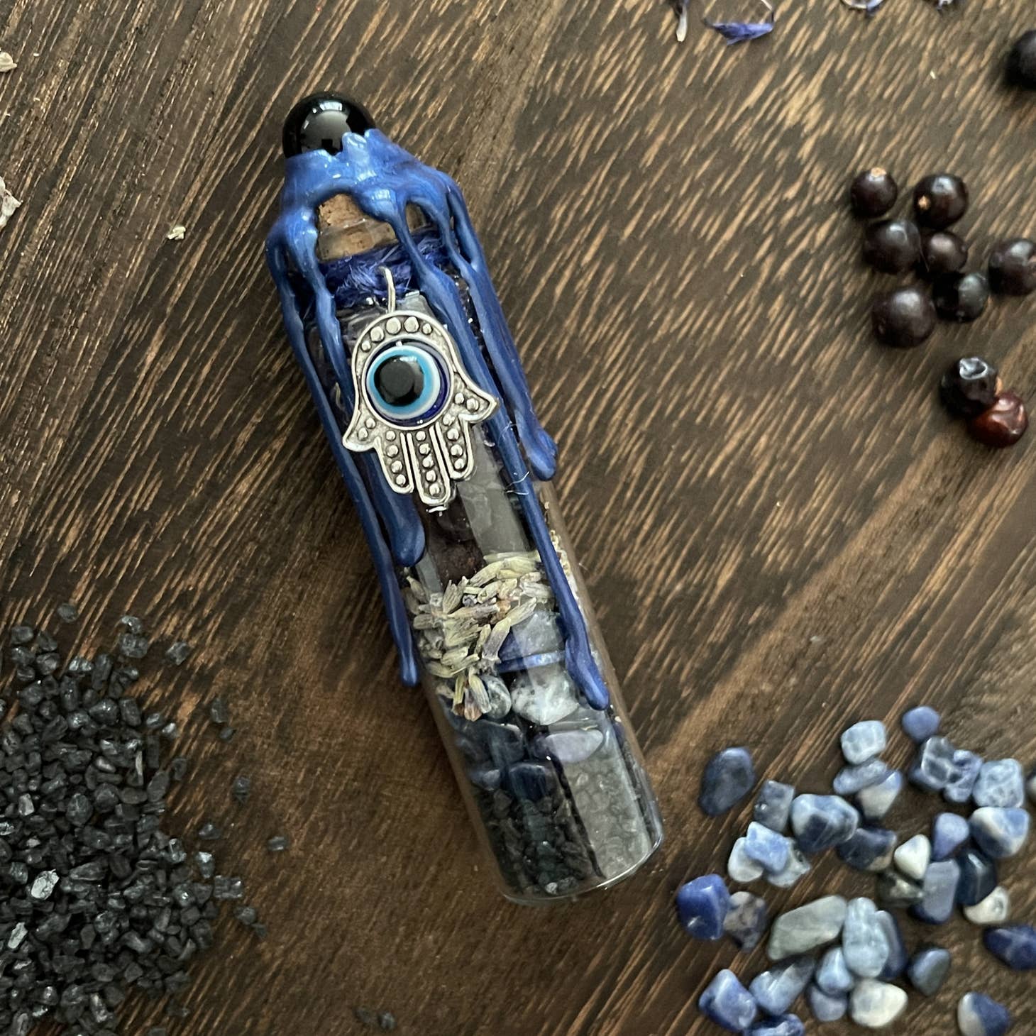 Evil Eye Protection Spell Jar, Nazar Spell Bottle - Beyond The Veils