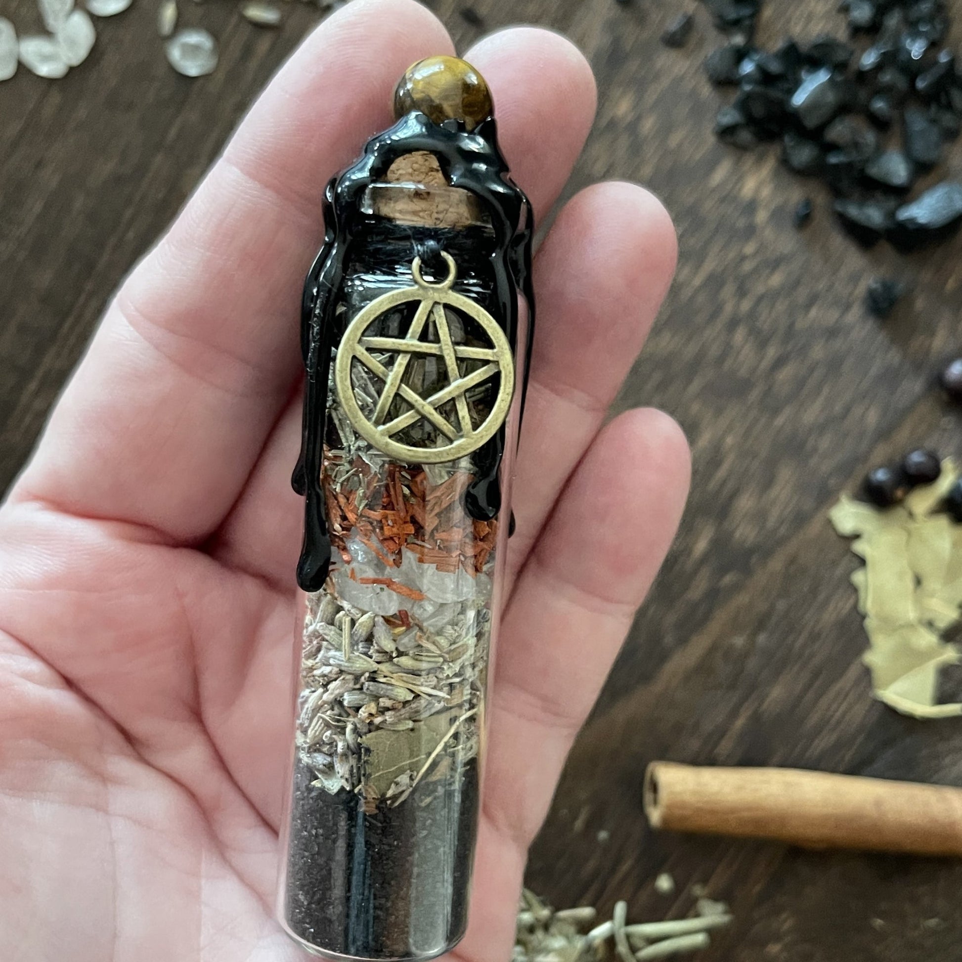 Protection Spell Jar, Intention Jar, Witch's Spell Bottle - Beyond The Veils