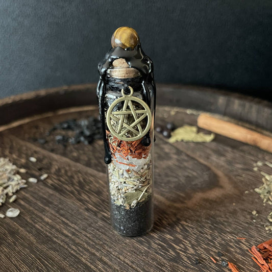 Protection Spell Jar, Intention Jar, Witch's Spell Bottle - Beyond The Veils